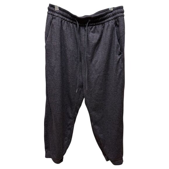 lululemon athletica Pants - Lululemon Heathered Brown Performance Joggers Drawstring Waist Sz 6